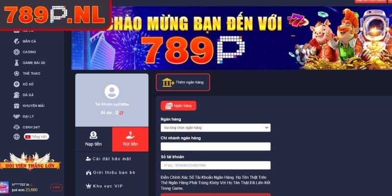 Cách khắc phục các lỗi thường gặp khi rút tiền 789P